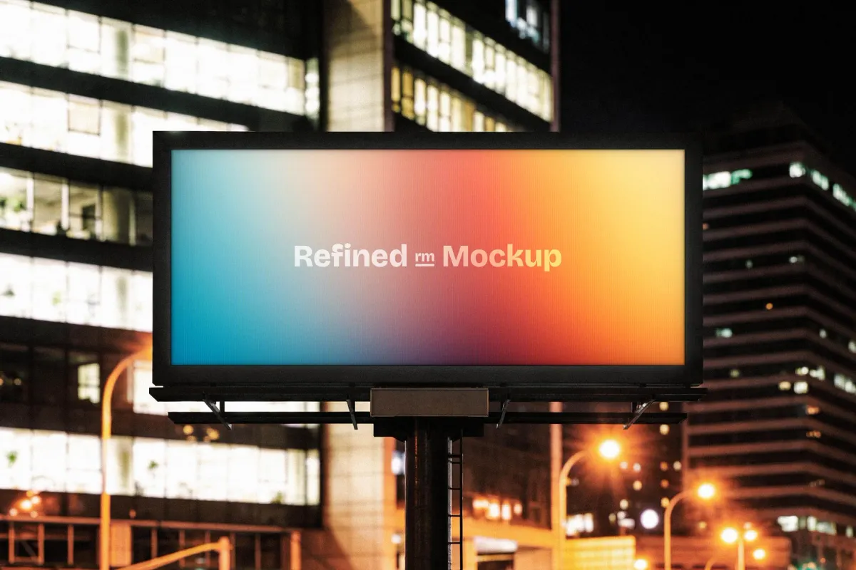City Billboard Screen Mockup
