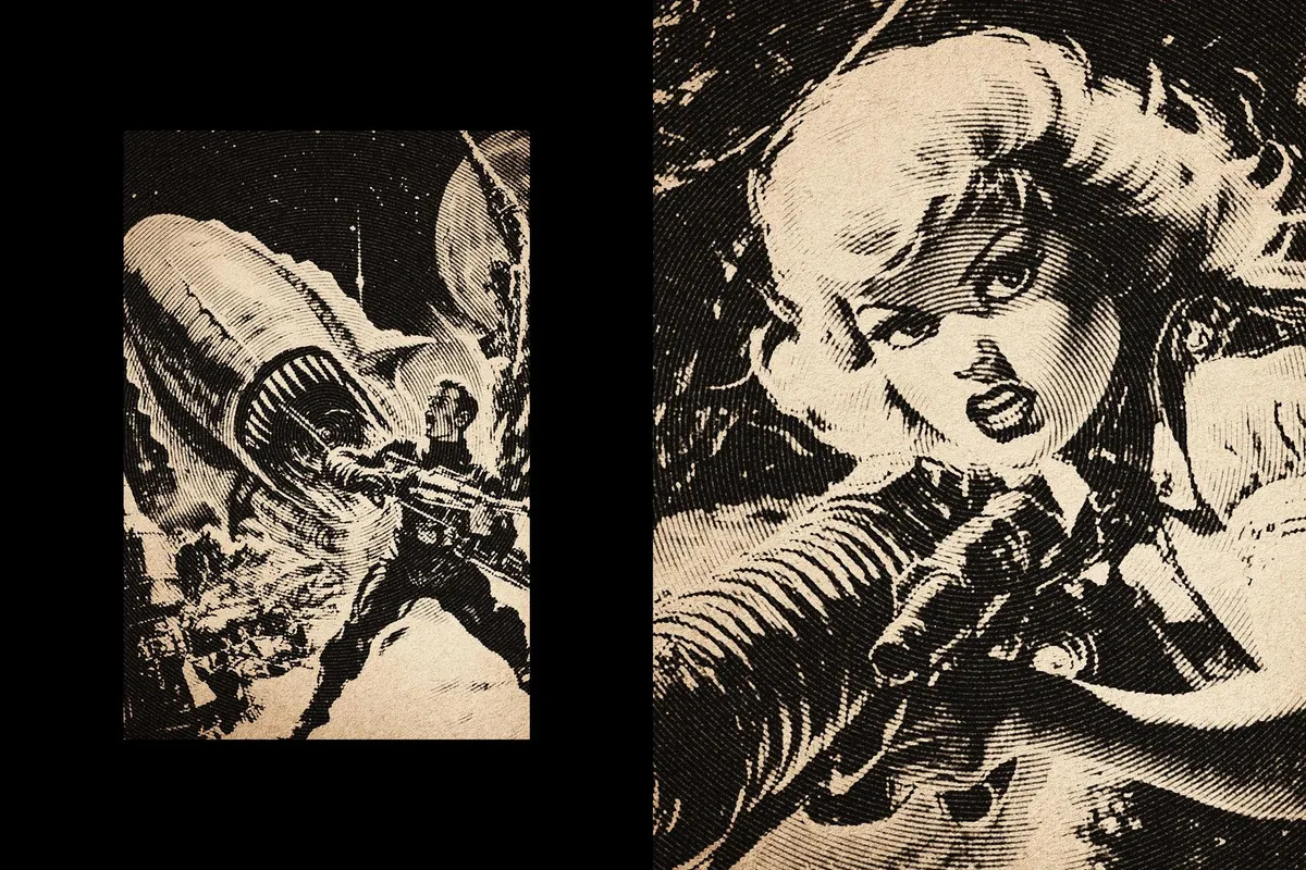Retro Print Photo Effect