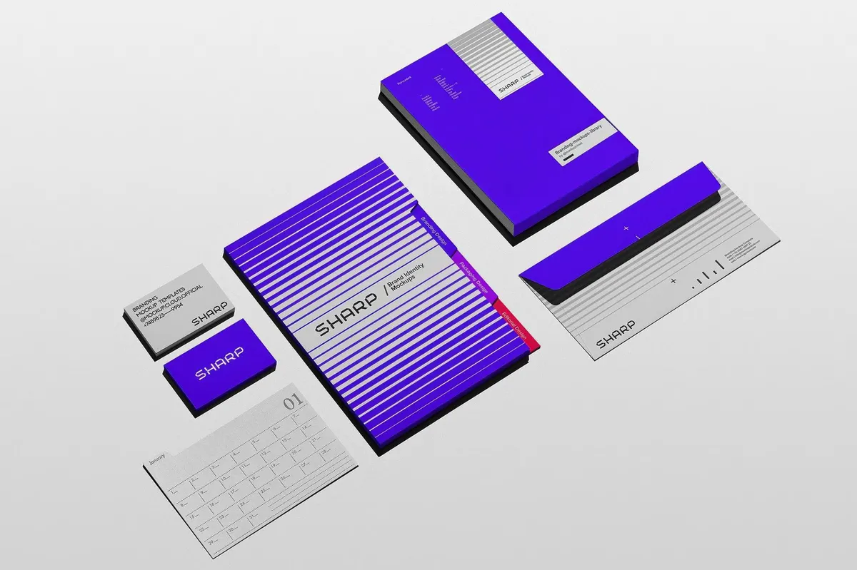Stationery Mockup Scene