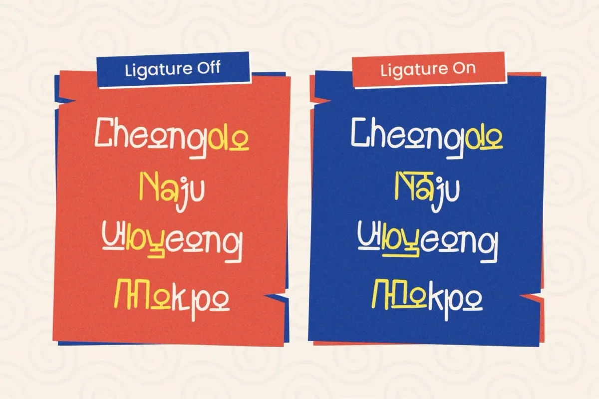 Goghuji - Korean-Style Hand Drawn Display Font