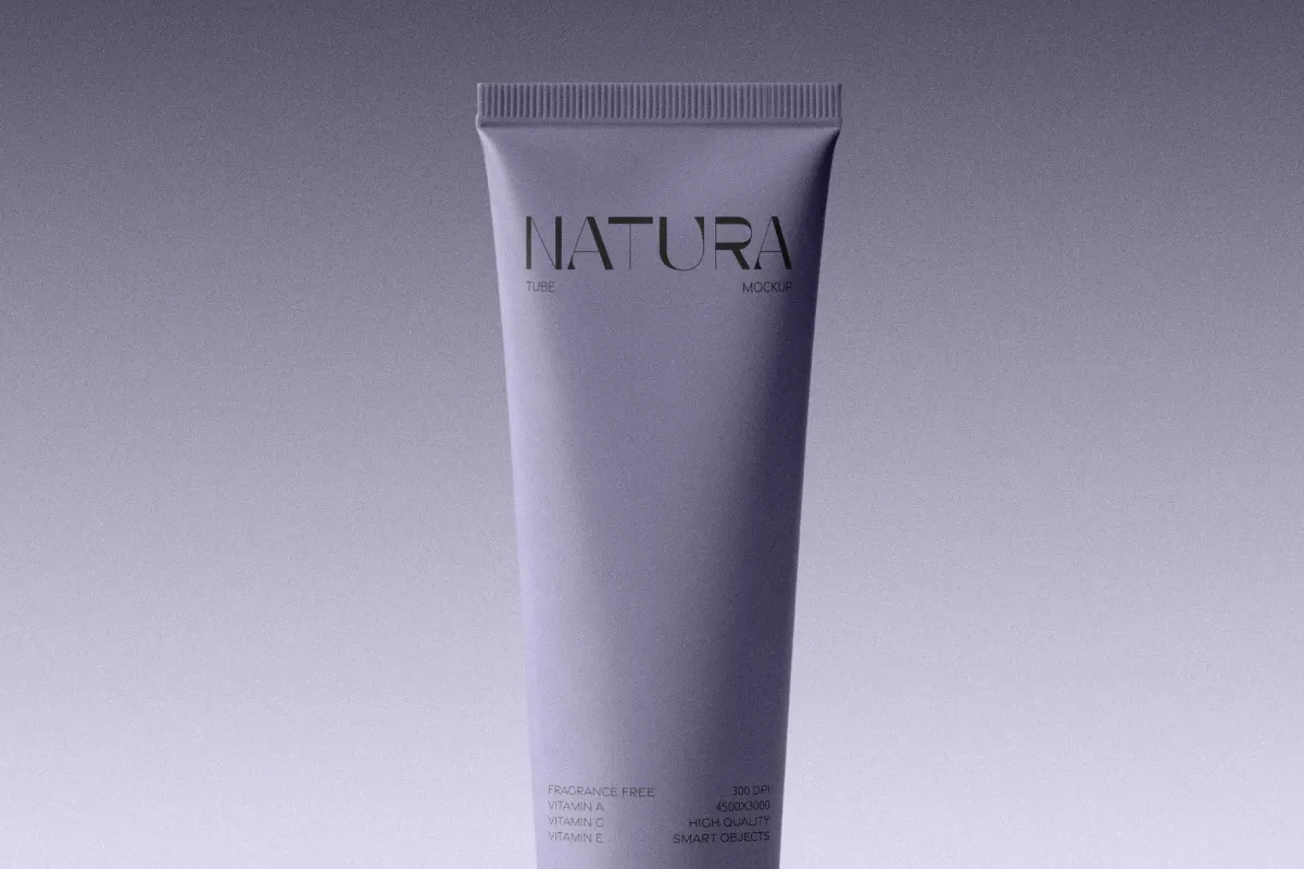 Conditioner Cosmetic Tube Mockup