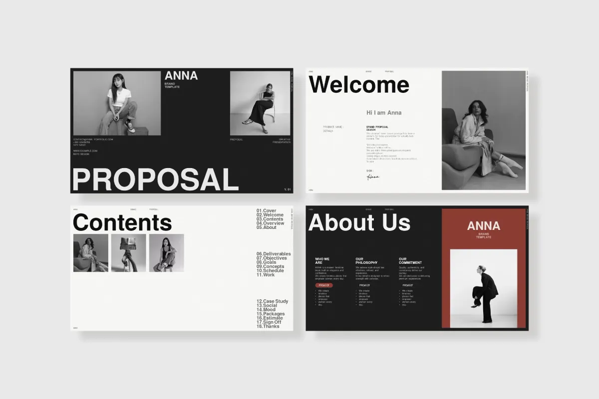 ANNA - Brand Proposal Presentation Template