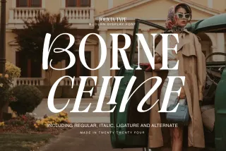 Borne Celine - Elegant Fashion Display Font