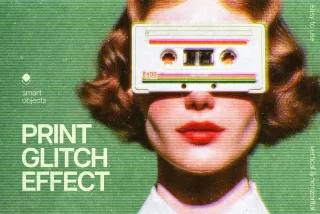 Glitch Print Effect