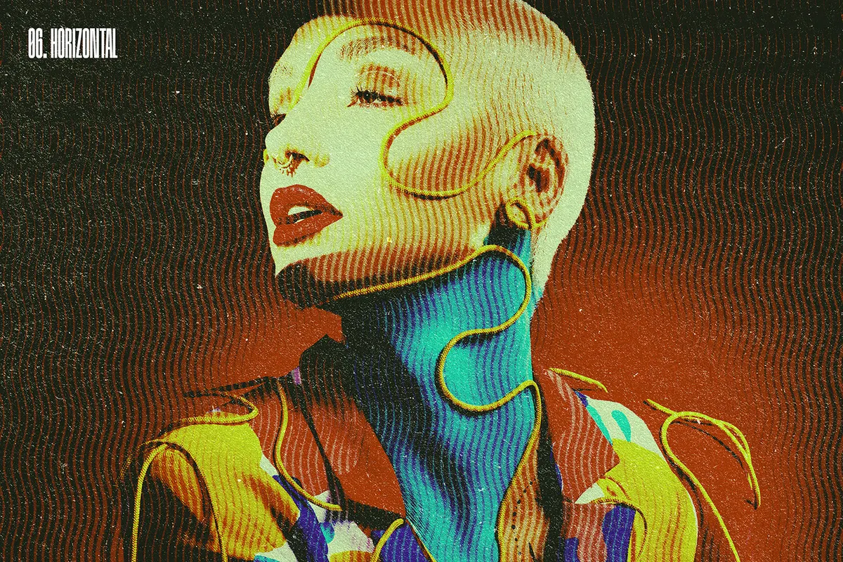 Vintage Halftone Photo Effect