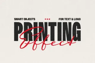 Print Text & Logo Effect