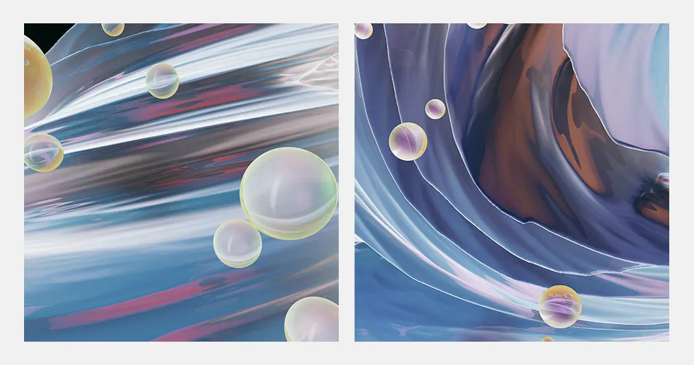 3D Space Abstract Background