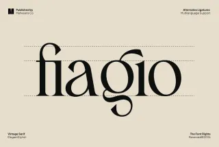 Fiagio – Elegant Vintage Serif Font