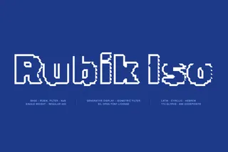 Rubik Iso - Free Outline Font