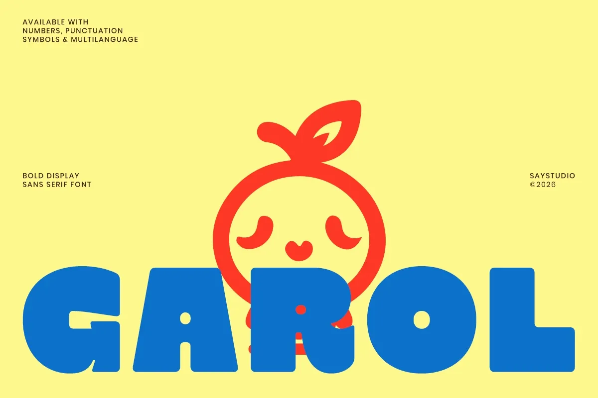 Garol — Playful Bold Retro Display Font