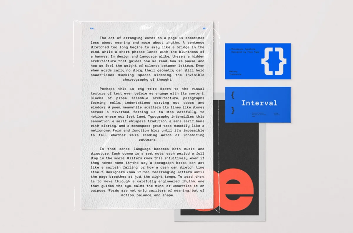 TRT Interval - Mono-Style Sans Font