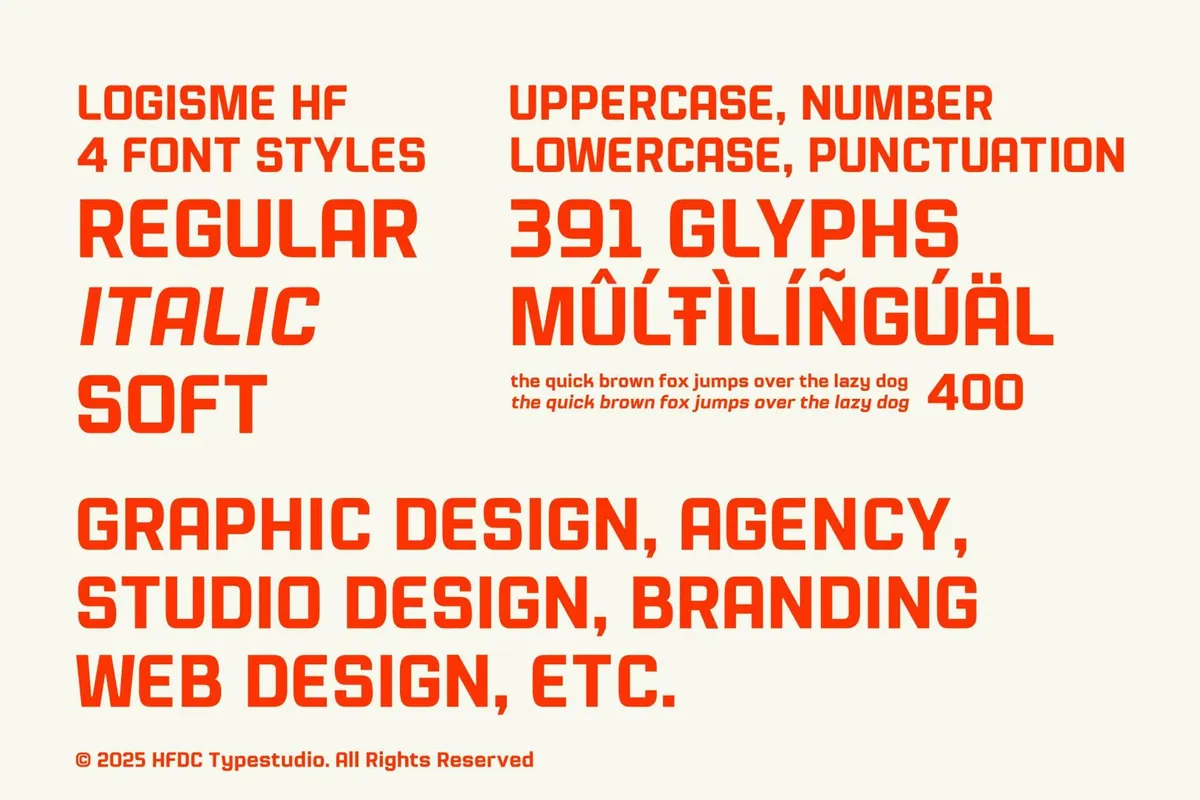 Logisme Futuristic Typeface