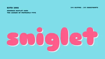 Sniglet - Free Puffy Font