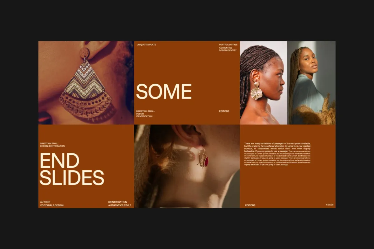 Minimal Brand Portfolio Canva Template – Some
