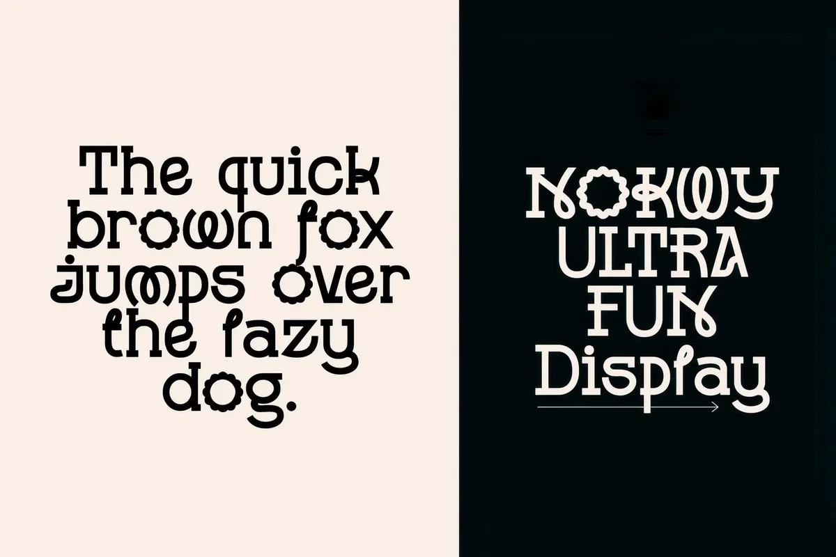 Nokwy | Ultra Fun Display Font