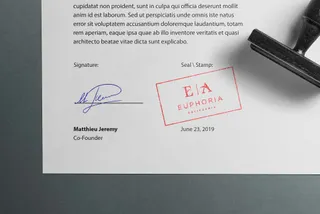 Stamp & Wax Seal Logo Mockup