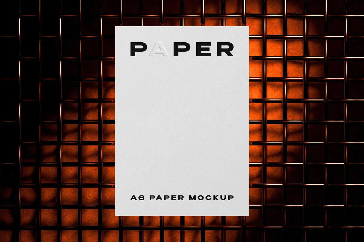 Industrial Paper Card Mockup