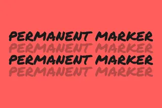 Permanent Marker Handwriting Font