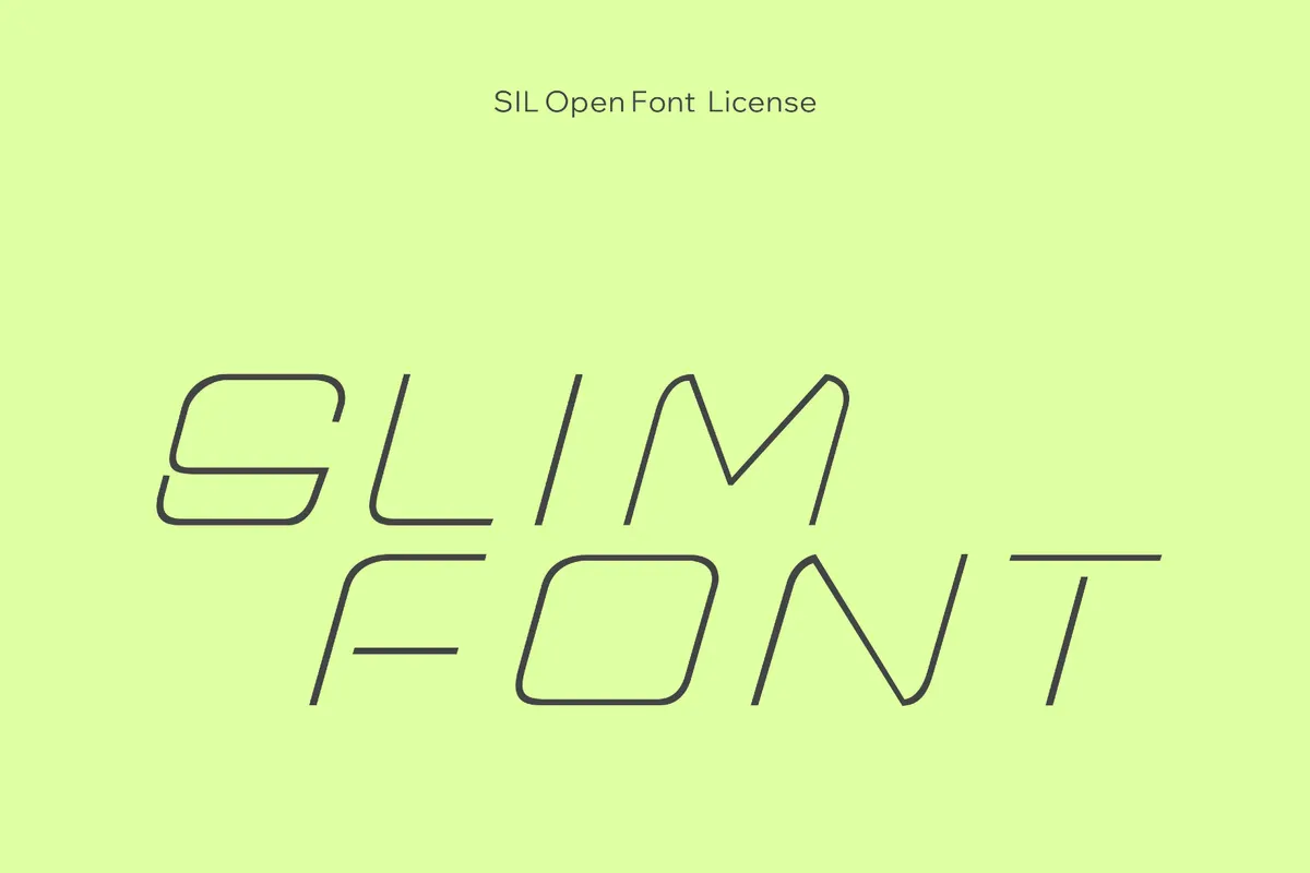 Slim Tech Font