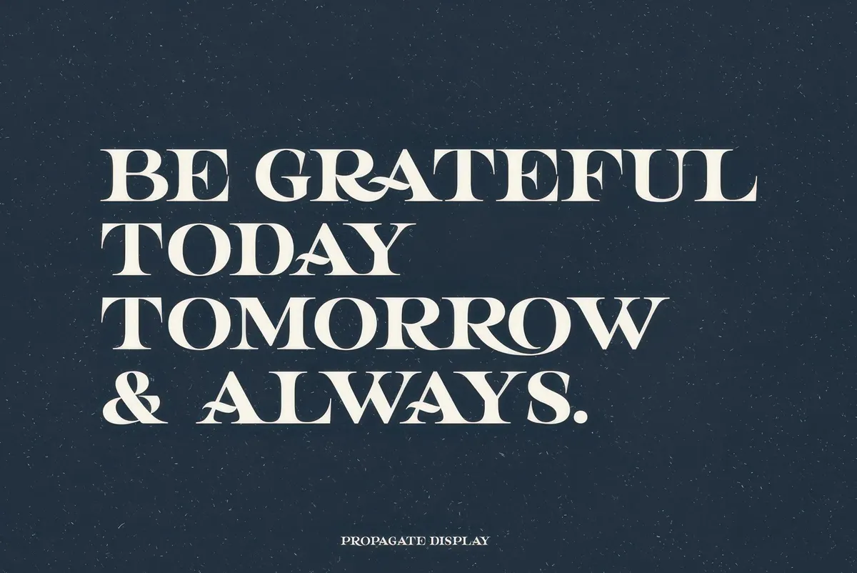 Propagate — Vintage Serif