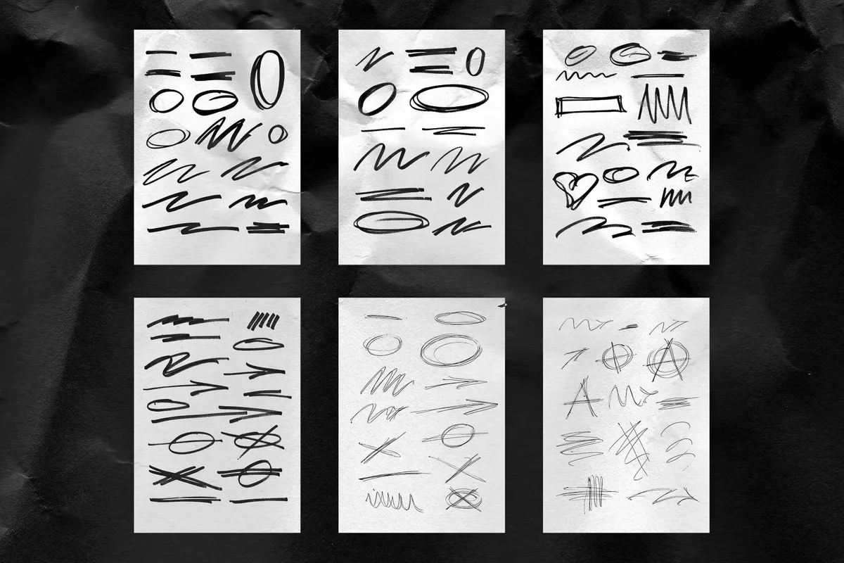 Scribble v3221 | 90 PNGs