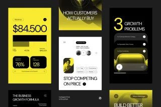 Business Strategy Instagram Pack - Adobe Template