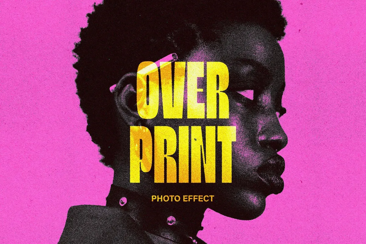 Pink Overprint Effect
