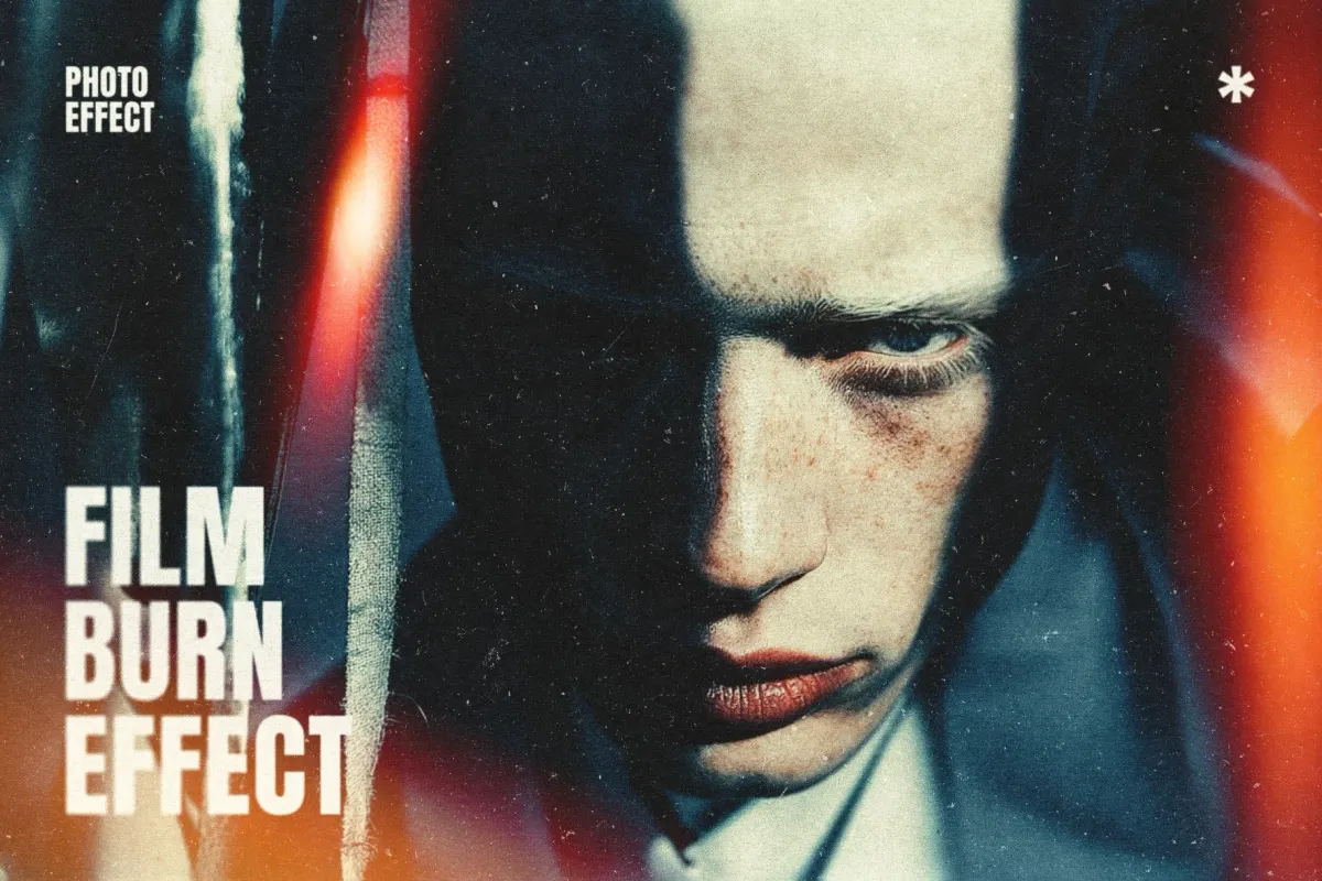 Cinematic Light Leak Photo Effect