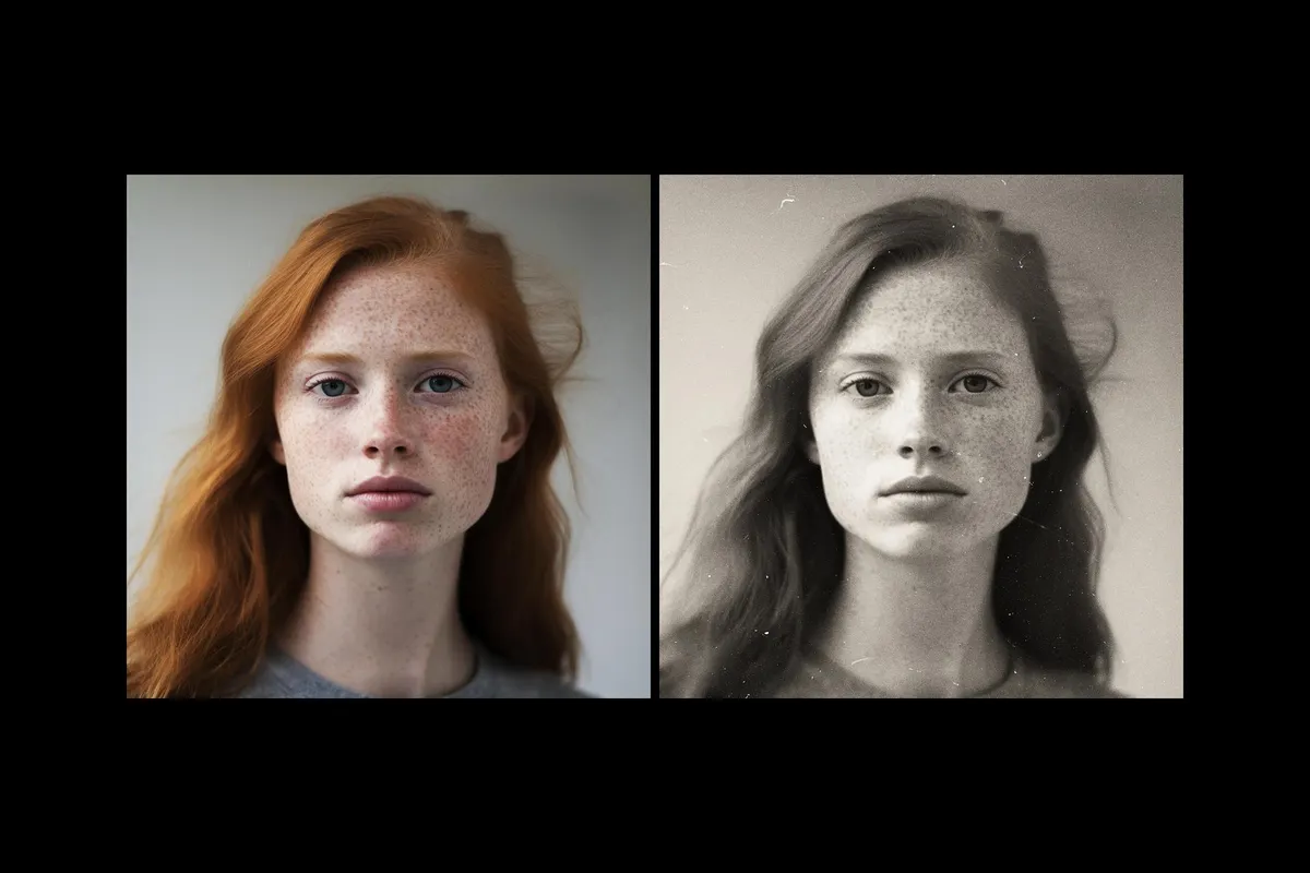 Speckled Film Photo Effect