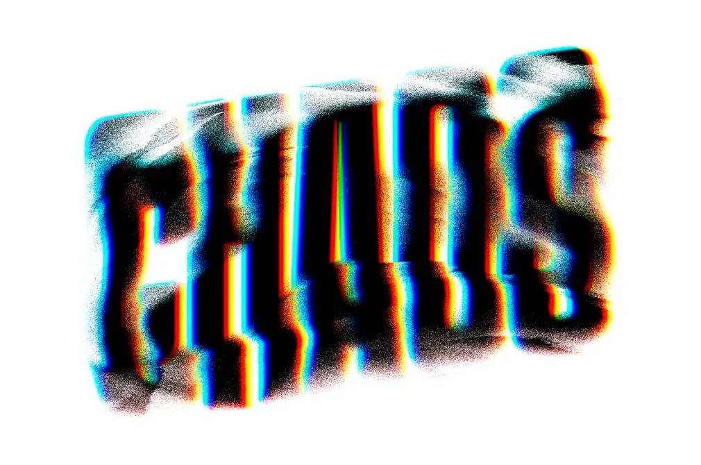 Distortion Mash Text Effect