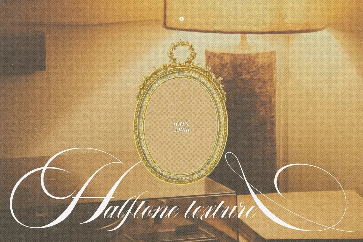 Transparent Halftone Paper Textures Collection