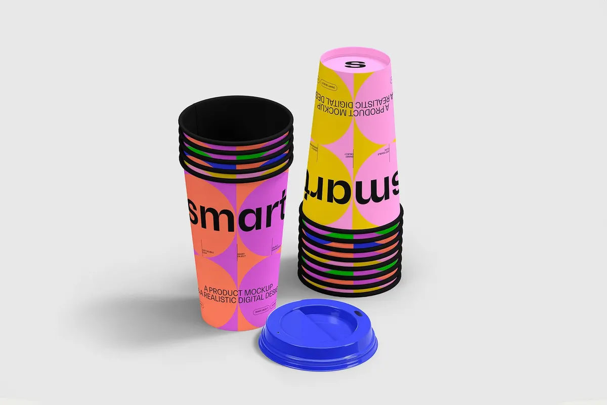 BRIGHT Paper Packaging Mockup Vol.1
