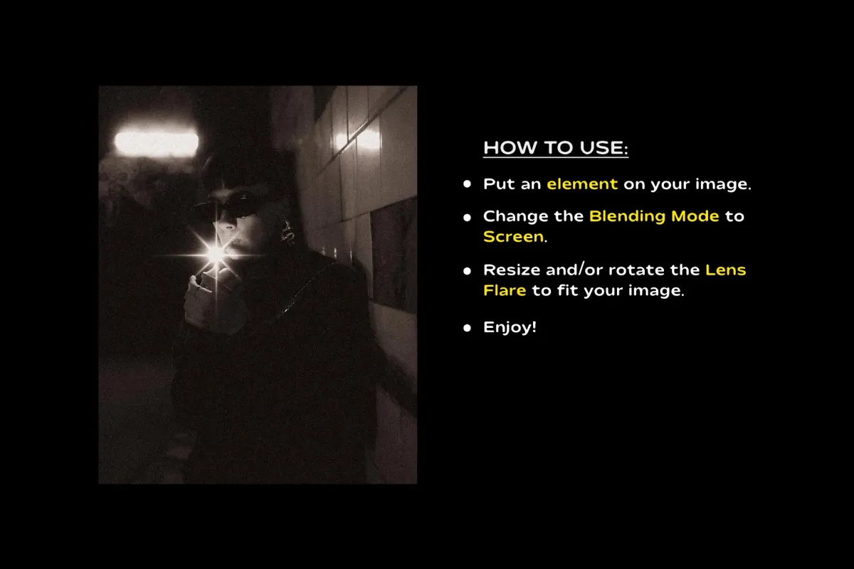 Lens Flare Overlays