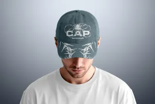 Front View Cap Mockup