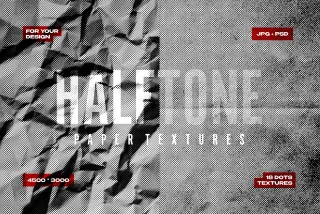 Halftone Papers Texture Collection
