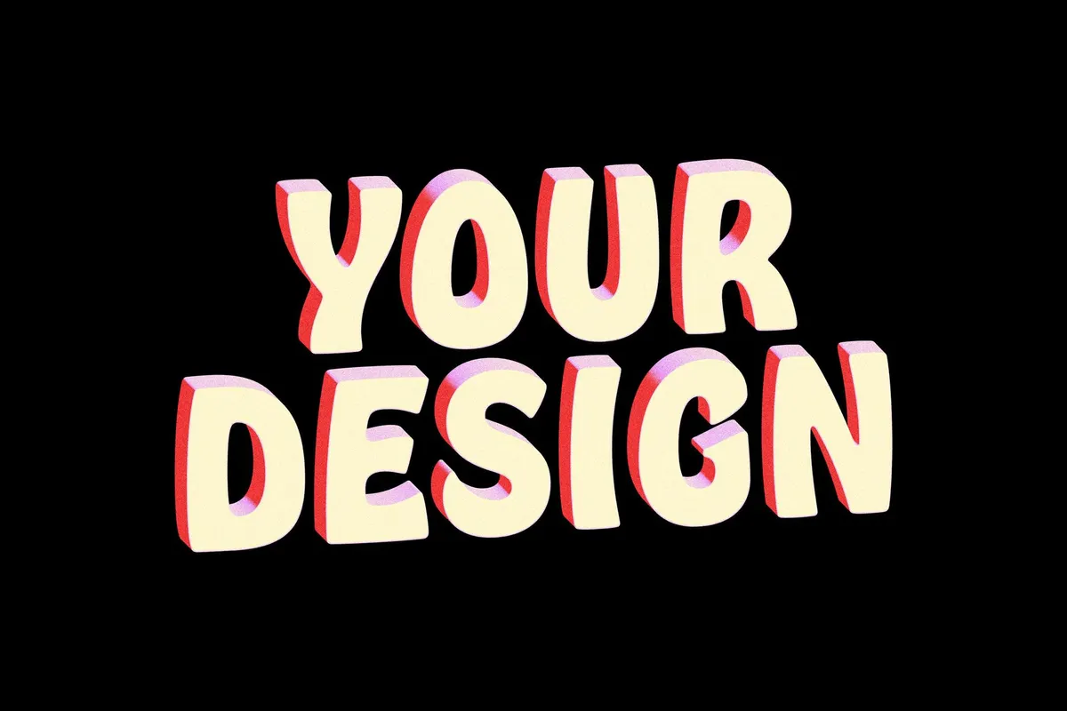 Vintage 3D Text & Logo Effect