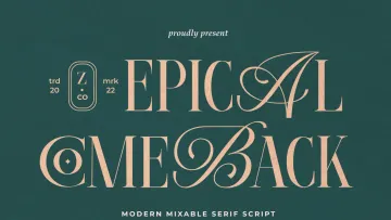 Epical Comeback - Elegant Calligraphy Serif Font