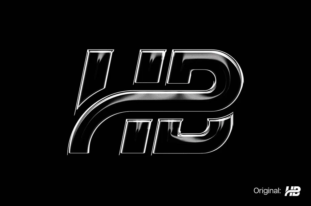 Realistic Glass Logo Mockup