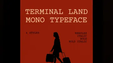Terminal Land Mono Typeface