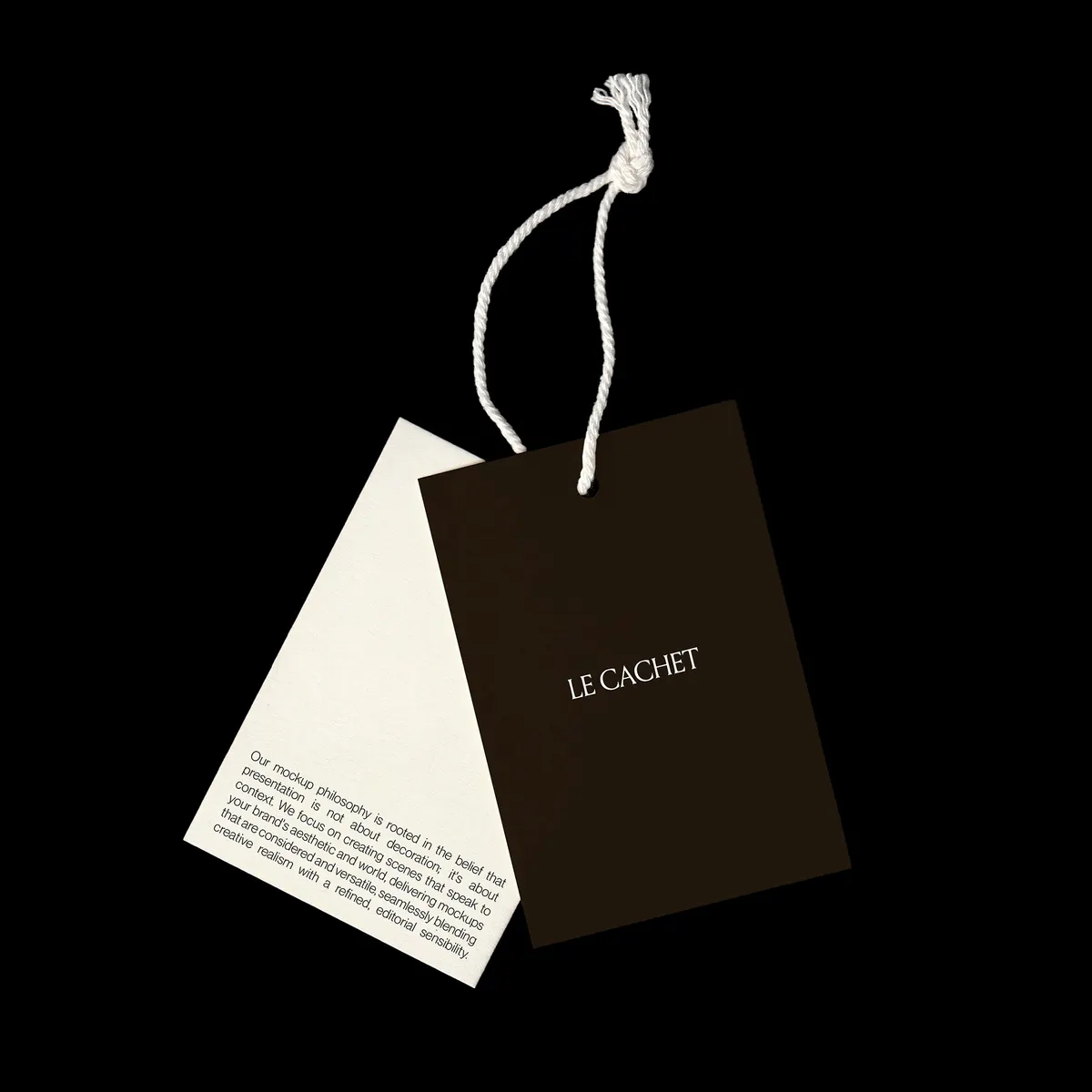 Luxury Swing Tag Mockup