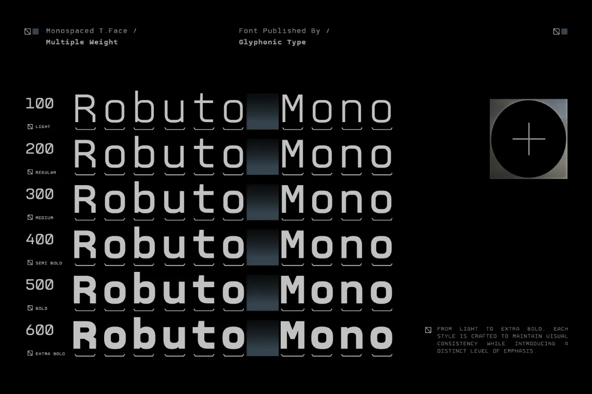 GC Robuto Mono - Tech Monospace Font