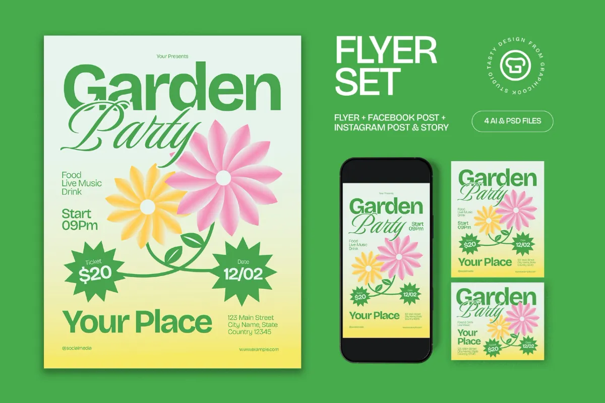 Garden Party Flyer