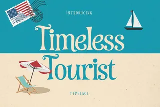 Timeless Tourist - Vintage Ad Typeface