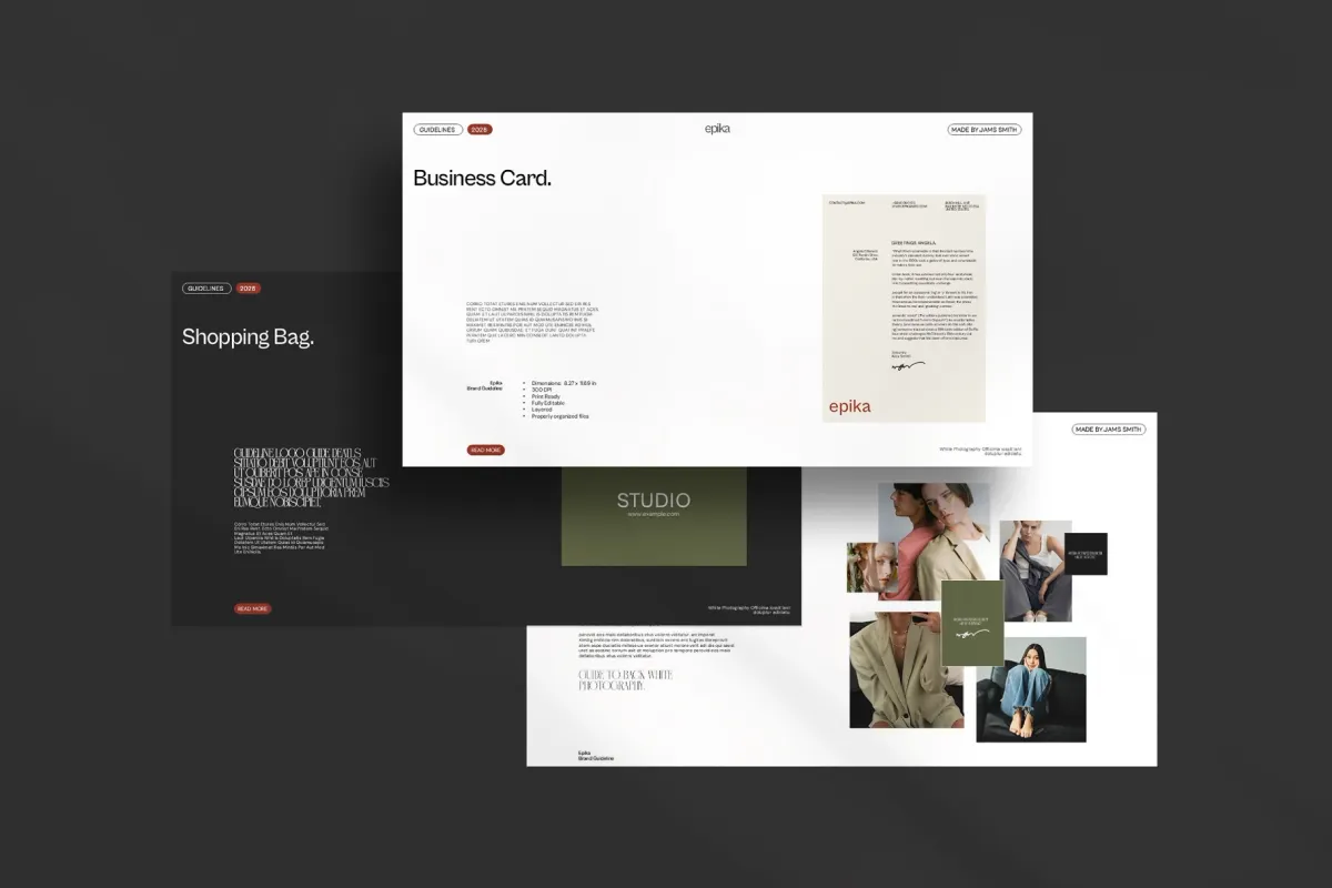 Minimal Brand Identity & Guidelines Presentation