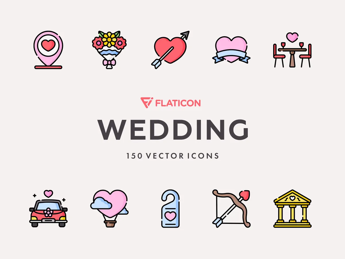 Wedding Vector Icons