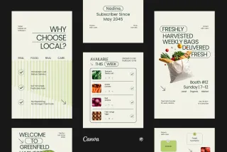 Farm Product Instagram Pack for CANVA