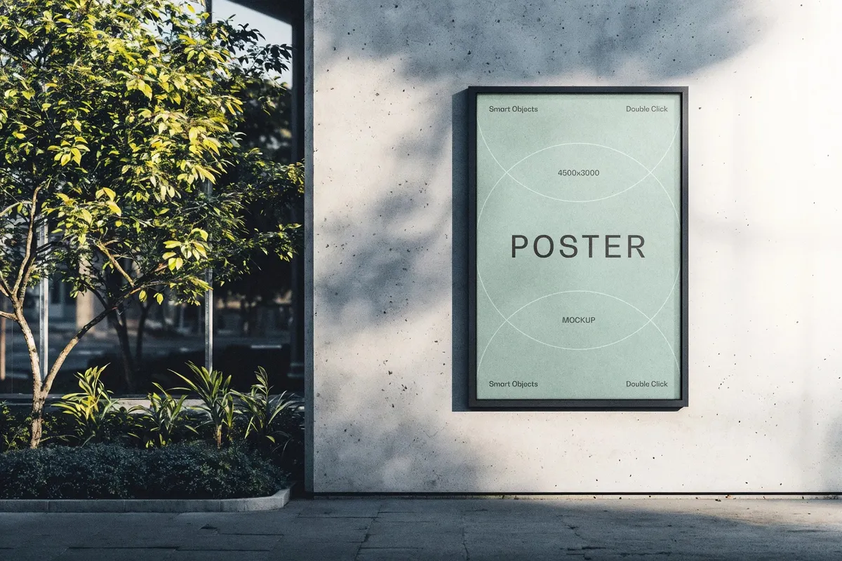 Sunlit Urban Poster Mockup