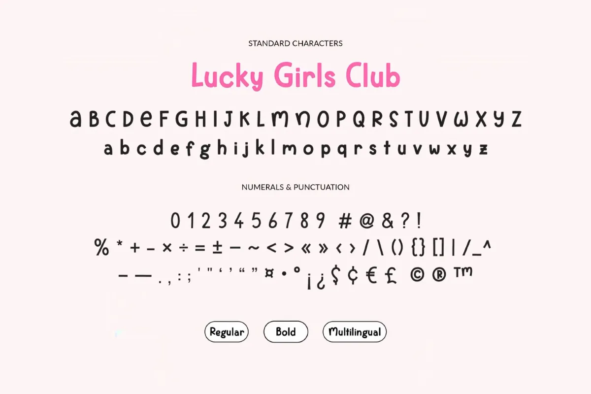 Lucky Girls Club Handwritten Sans