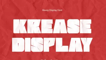 Krease Display Font