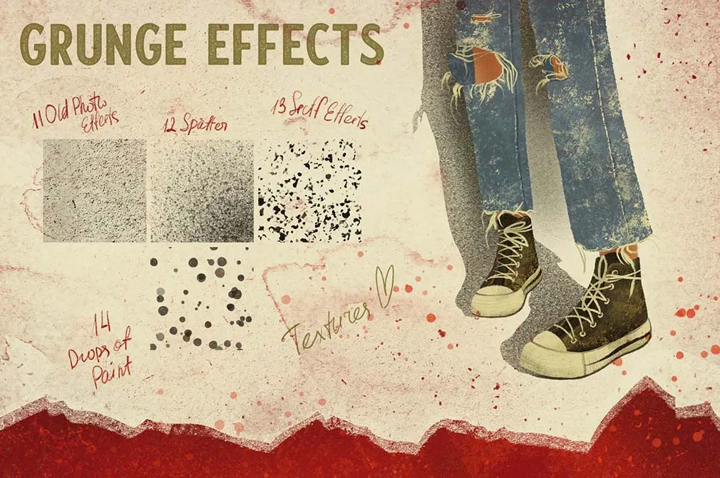 Vintage Texture Procreate Brushes